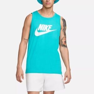 Nike Men’s Turquoise Logo Tank Top
